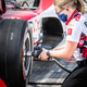 The No. 16 crew during Indy 500 practice.